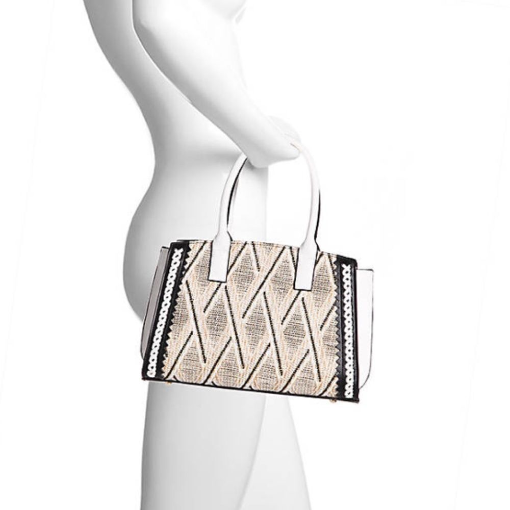 NWT - Raffia Satchel Handbag by Sondra Roberts